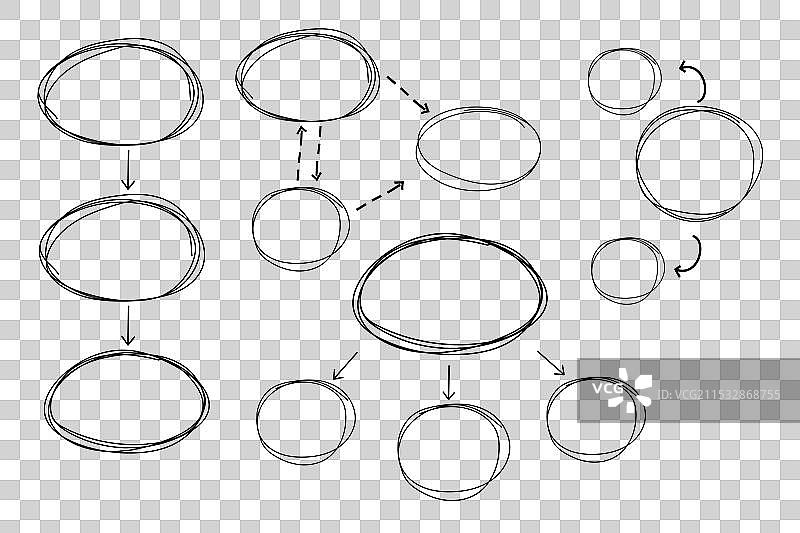 思维导图信息图表涂鸦线条手绘图片素材