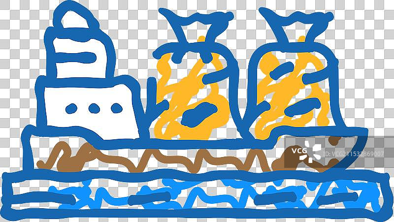 木屑颗粒出口图标涂鸦图片素材