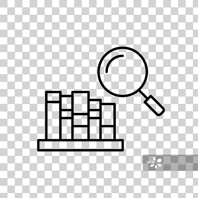 在线搜索书籍和放大镜图片素材