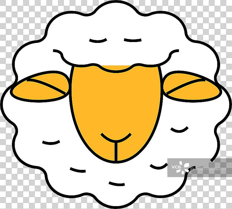 多莉羊克隆图标 彩色图片素材