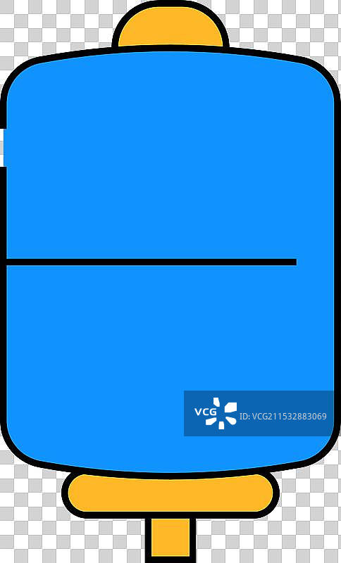 桶式浇水设备图标颜色图片素材