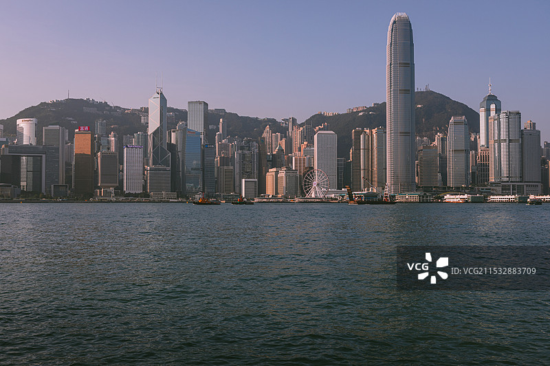 中国香港维多利亚港图片素材