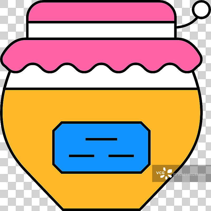 蜂蜜瓶符号图标颜色图片素材