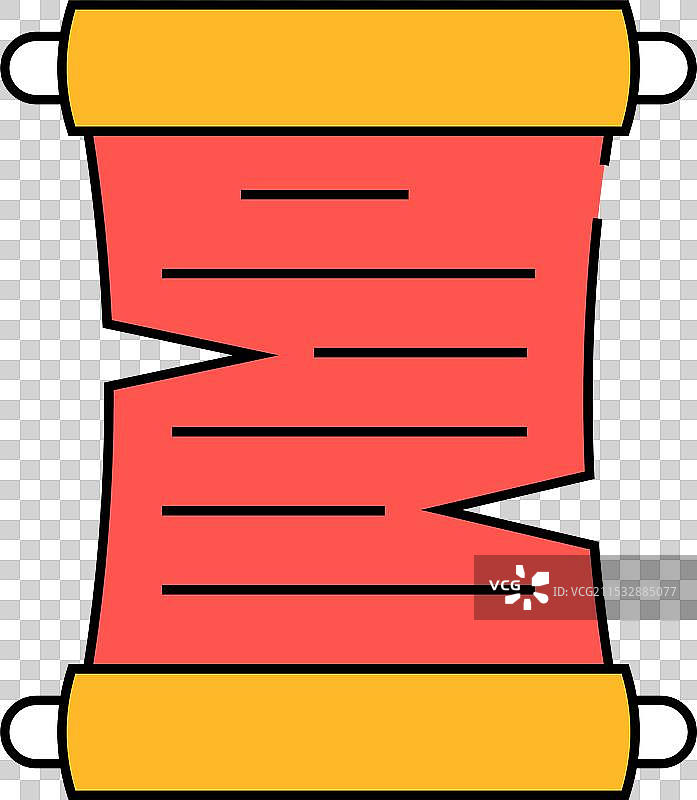 彩色纸卷图标图片素材