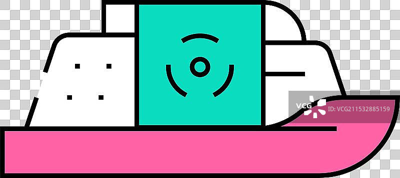 核能船图标颜色图片素材