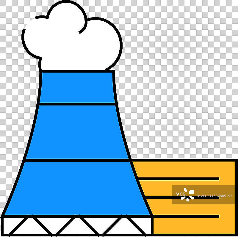 核电站图标颜色图片素材