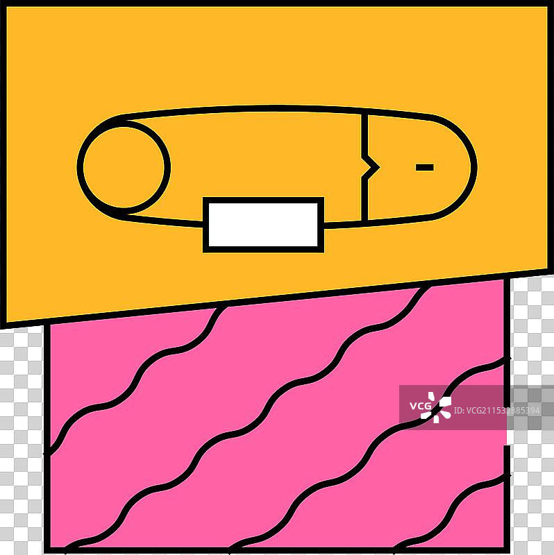 图钉和布料图标颜色图片素材