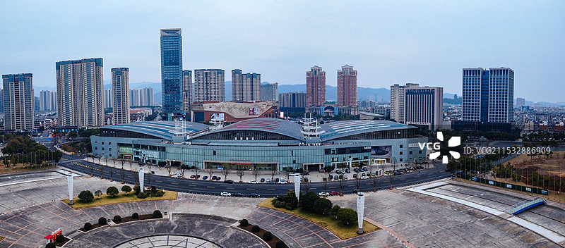 义乌市 义乌国际博览中心 梅湖体育中心 博物馆 吾悦广场 城市规划展示馆 商博大桥图片素材