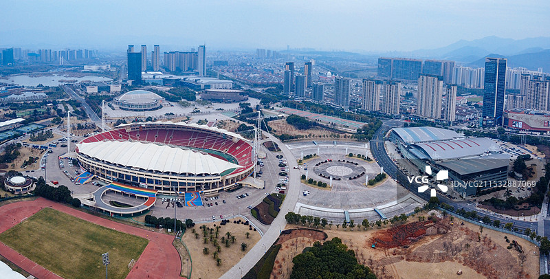 义乌市 义乌国际博览中心 梅湖体育中心 博物馆 吾悦广场 城市规划展示馆 商博大桥图片素材