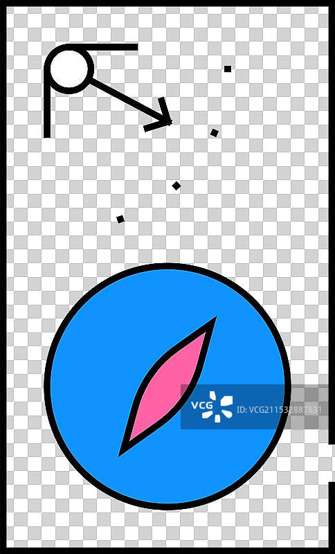 指南针工具图标颜色图片素材