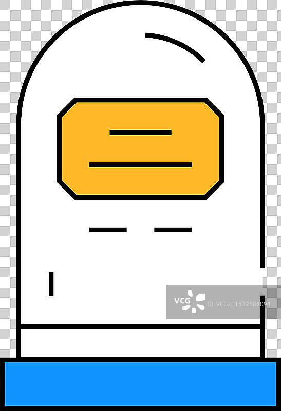 彩色墓碑图标图片素材