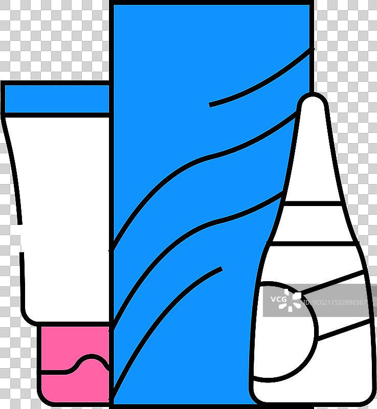 烫发和直发器图标颜色图片素材