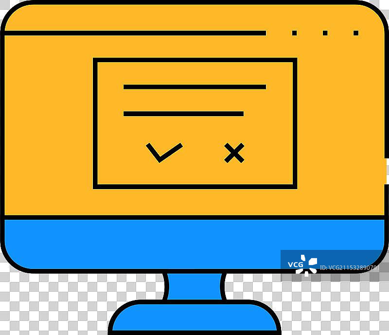 接受或拒绝操作系统图标的请求图片素材