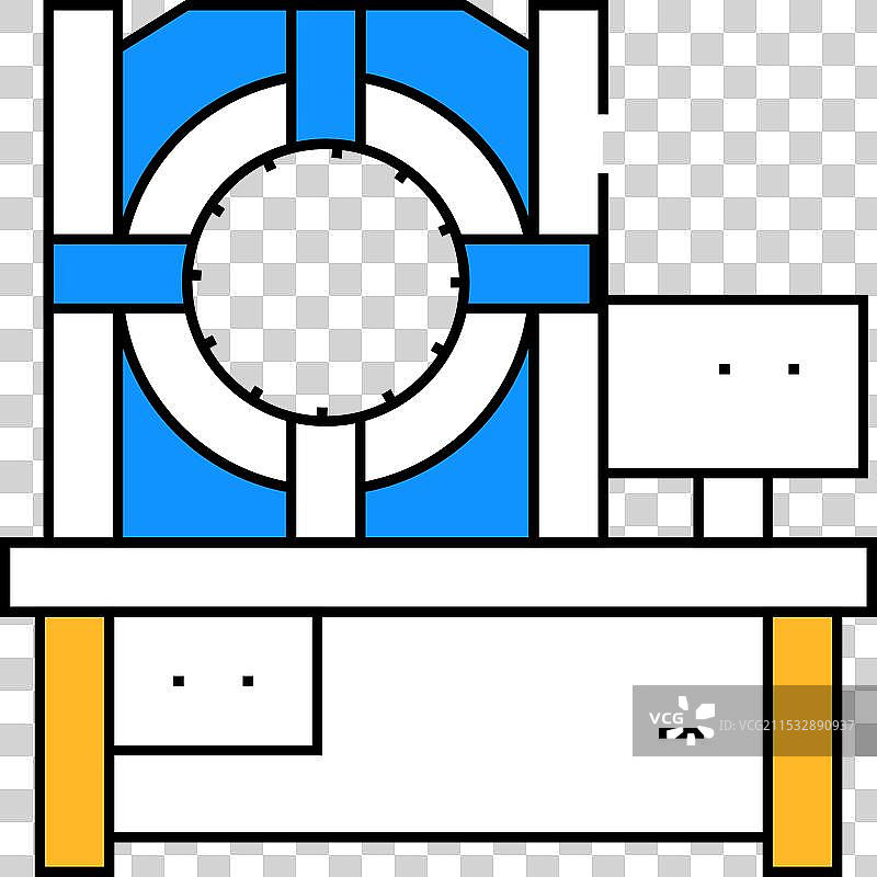 工业压接机图标颜色图片素材
