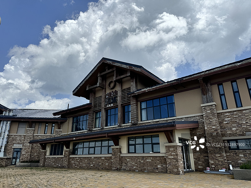 夏日崇礼太舞小镇图片素材