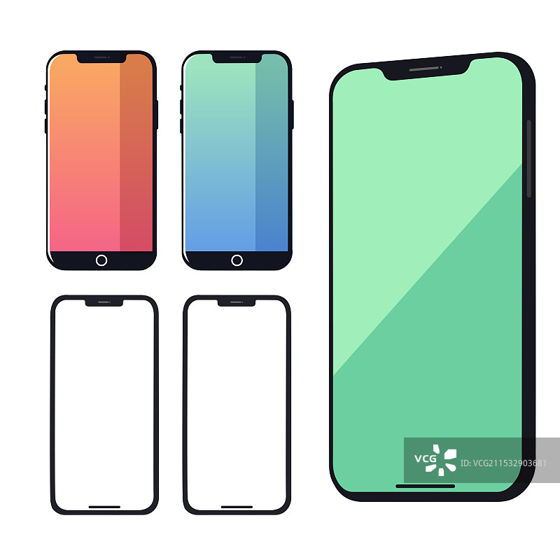 手机边框矢量手机素材图片素材