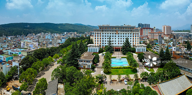 富源县 金城广场 文明塔 旧城山公园 体育公园 玉顺湖图片素材