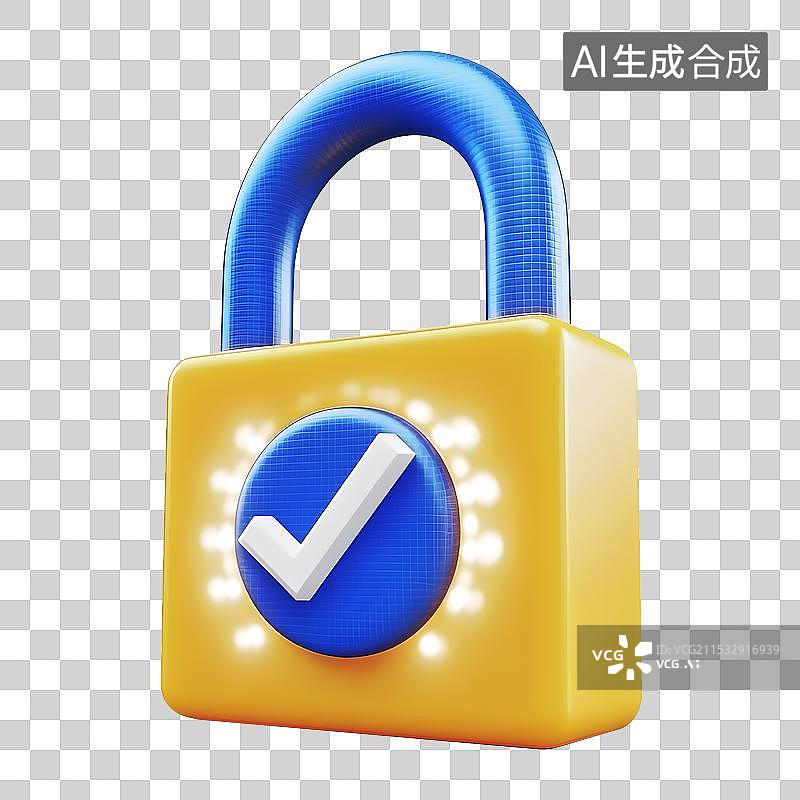【AI数字艺术】锁，3d，安全的，密码，加密图片素材