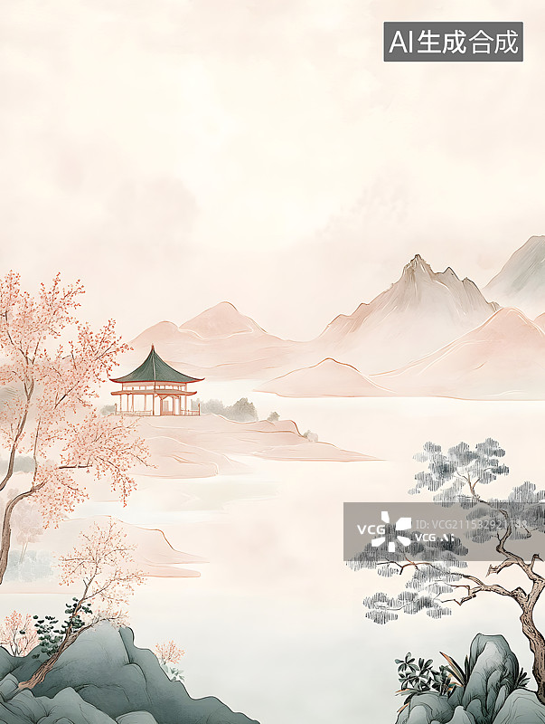 【AI数字艺术】烟雨江南图片素材