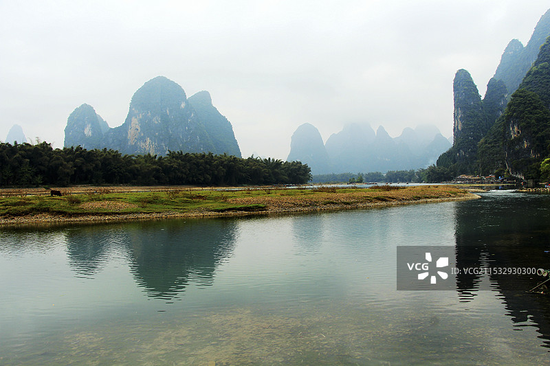 烟雨漓江图片素材
