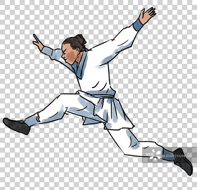 中国风新中式古风古典传统文化古装古人古代古时候历史文化武侠武功江湖少侠侧身资讯卡通人物插画图片素材