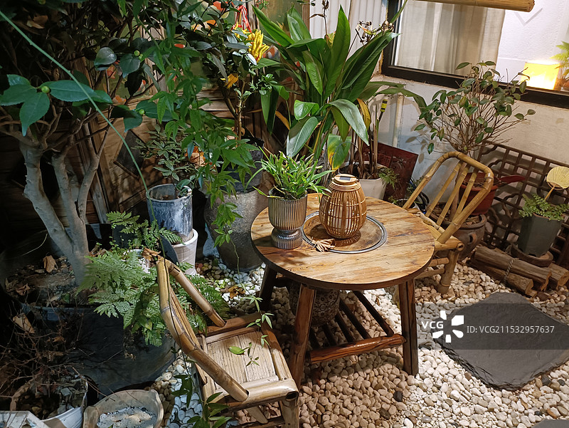 别墅庭院图片素材