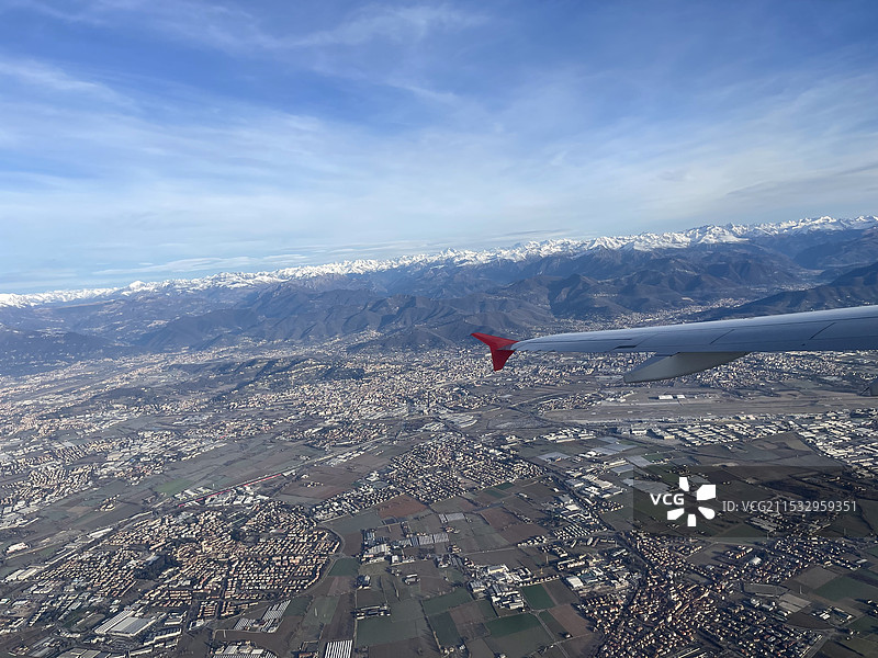 飞机上的风景图片素材