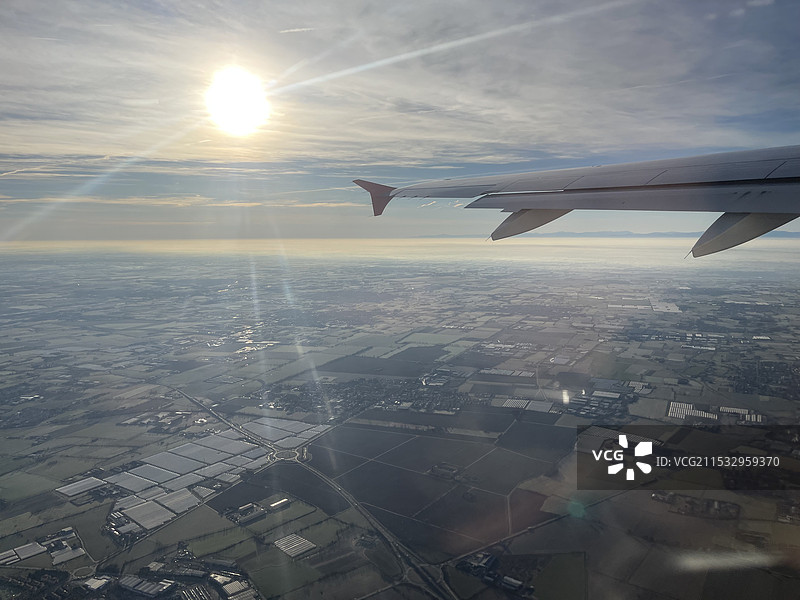 飞机上的风景图片素材