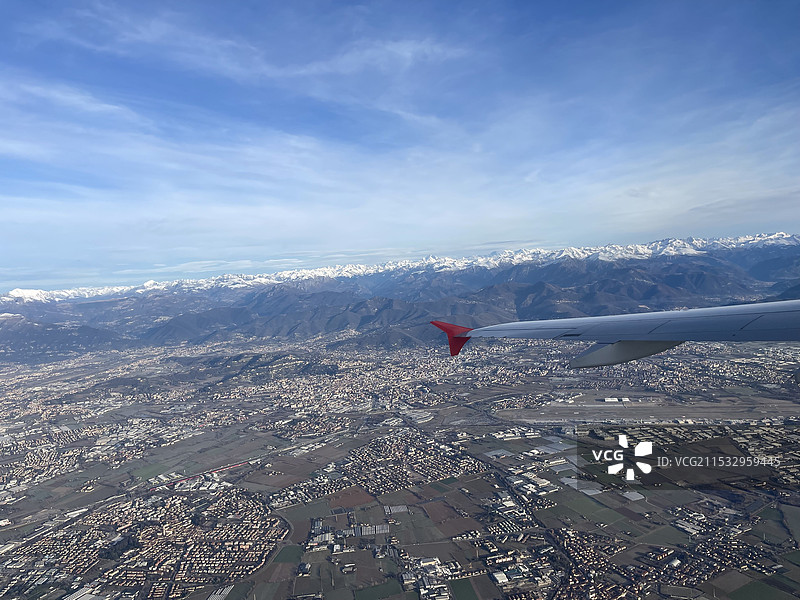 飞机上的风景图片素材