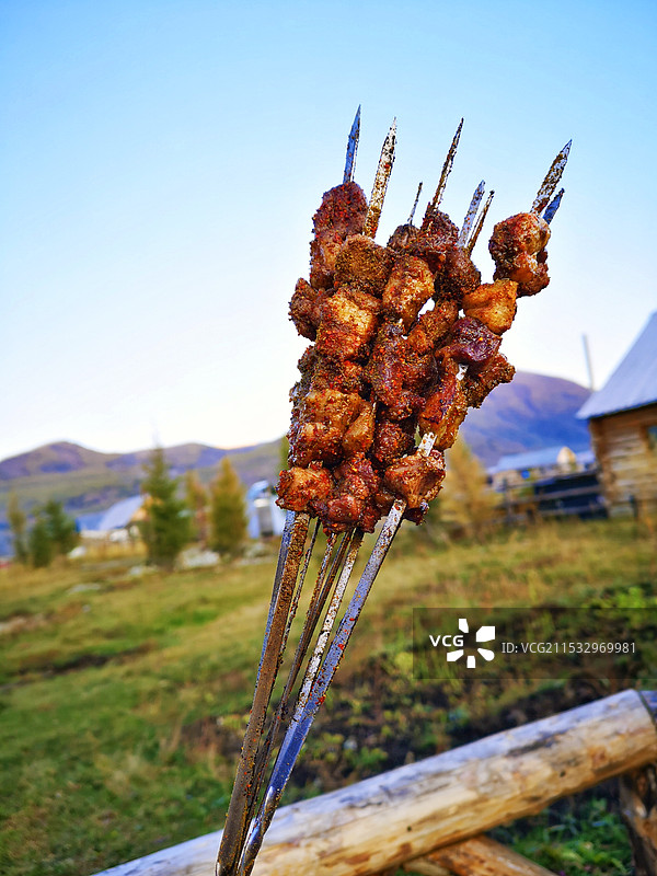 烤羊肉串图片素材