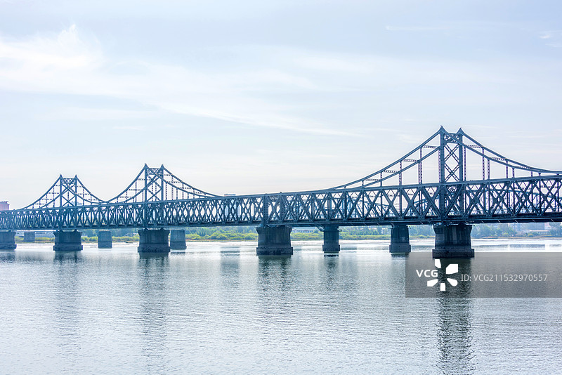 中国辽宁丹东断桥风光图片素材