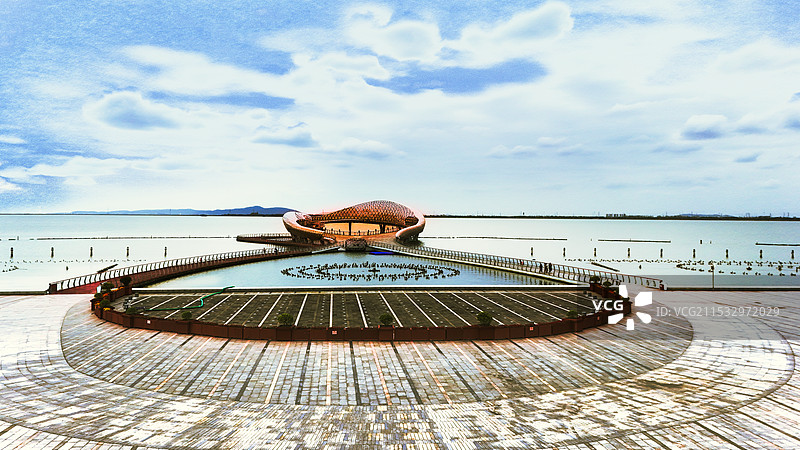 阅湖台图片素材