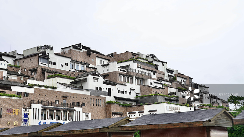 浙江舟山朱家尖蜈蚣峙码头图片素材