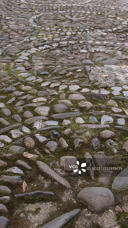 寺庙石子路花纹图片素材