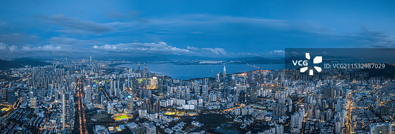 深圳南山科技园夜景图片素材