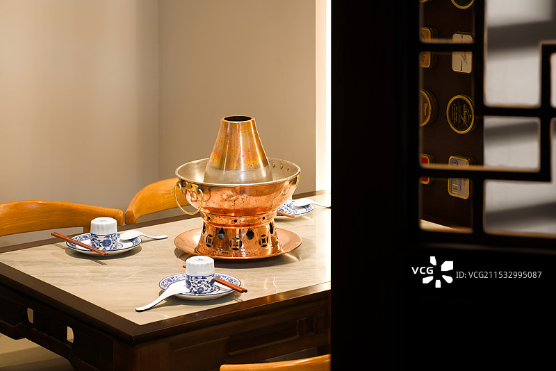 老北京涮羊肉店铺环境图片素材