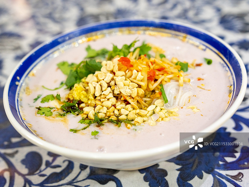 云南普洱美食花生汤米线图片素材