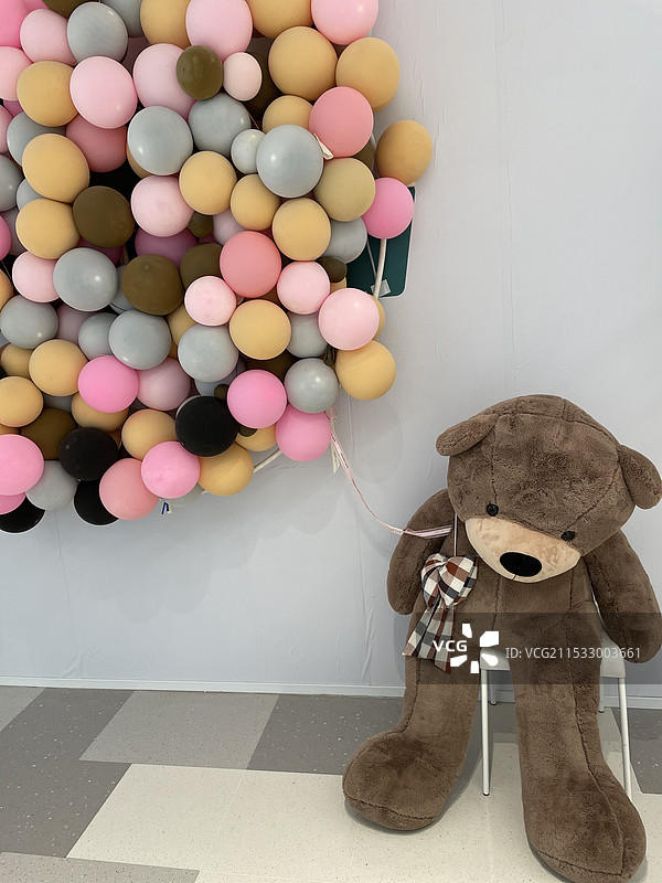 气球和熊图片素材