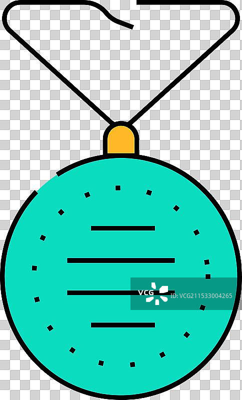 颈部或钥匙链上佩戴的空气过滤器图标颜色图片素材