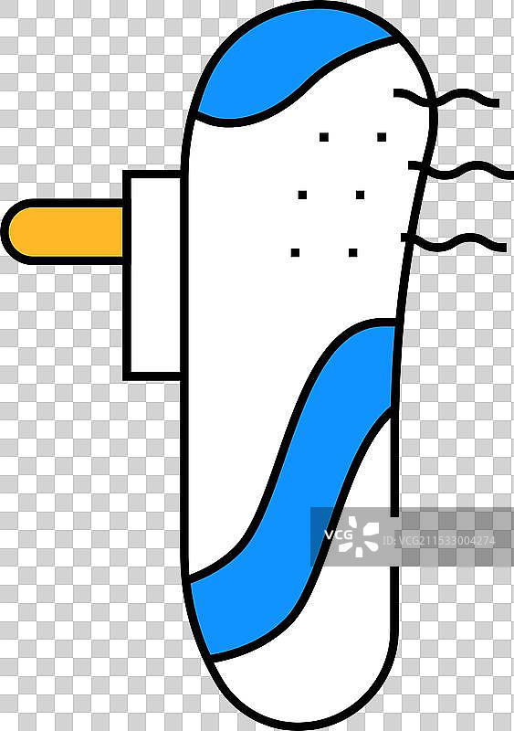 插座图标的迷你清洁空气过滤器颜色图片素材