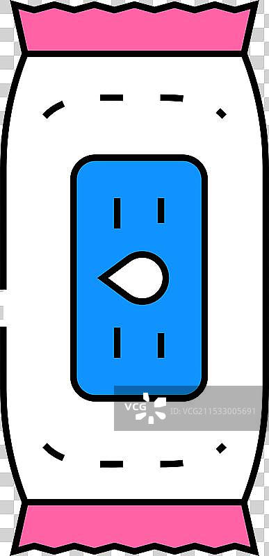 湿巾包装图标颜色图片素材