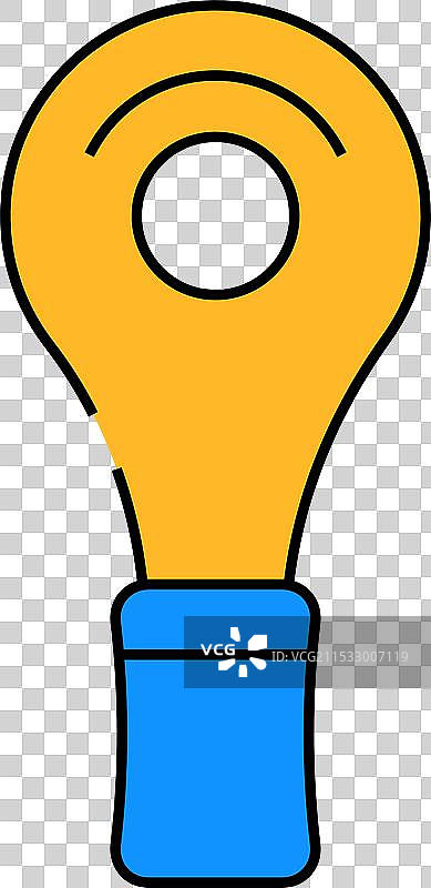 去除脚垫的刀片图标 彩色图片素材