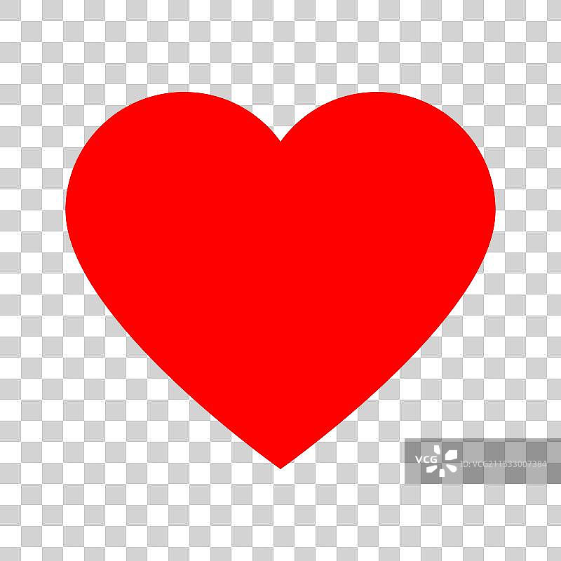 纯白背景上的红色心形图案图片素材