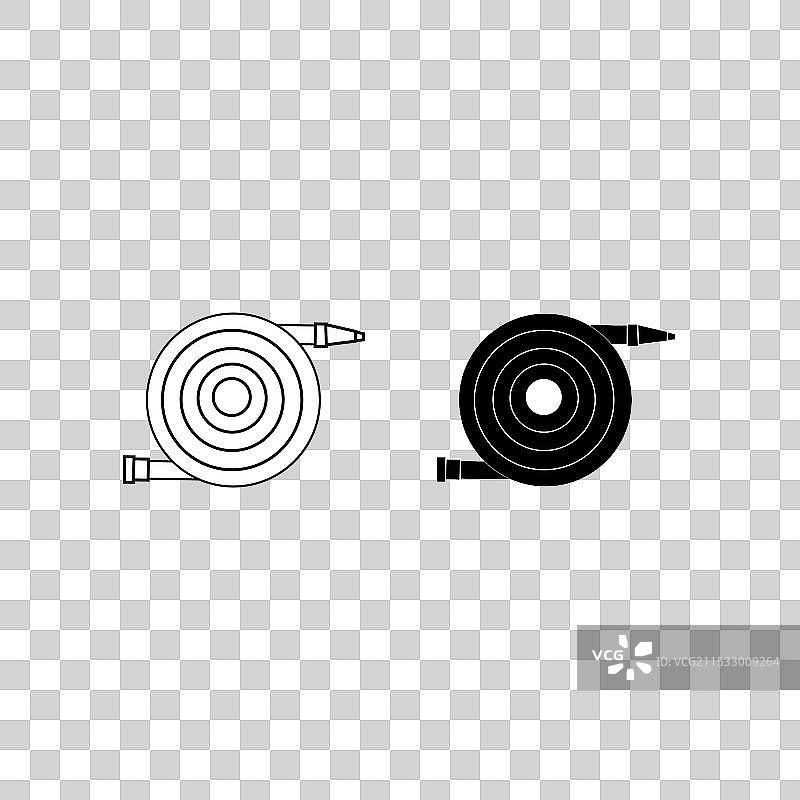 移动概念和网页设计的软管图标标志图片素材