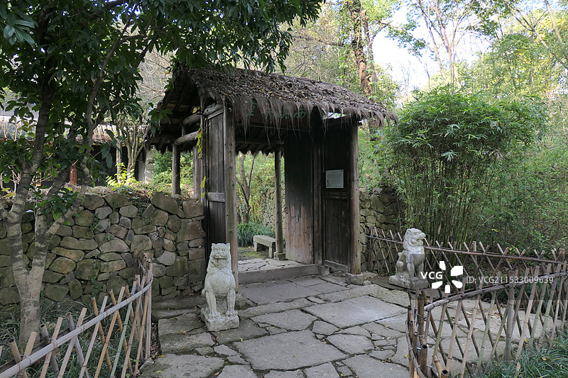 杭州西溪国家湿地公园 西溪草堂，秋天十一月图片素材