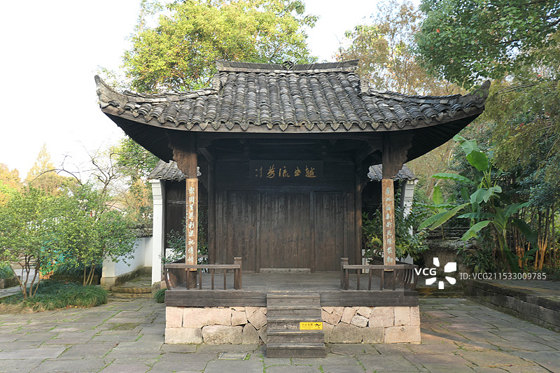 杭州西溪国家湿地公园 深潭口，秋天十一月风光图片素材