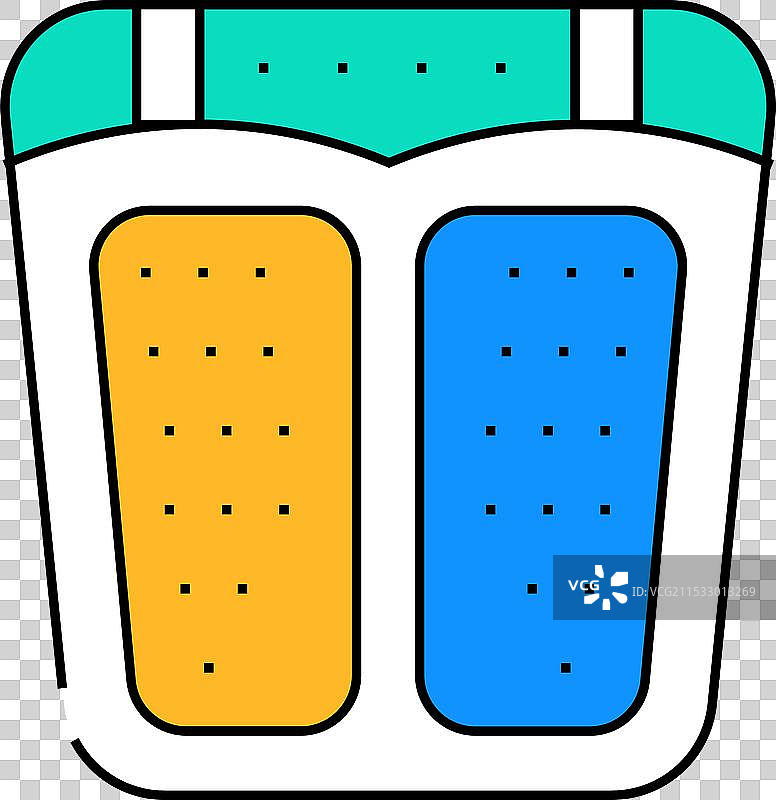 脚部按摩器图标颜色图片素材