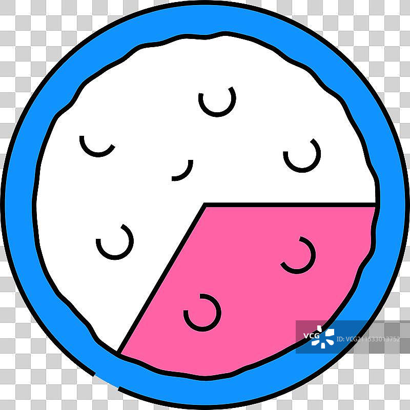 西班牙煎蛋卷图标彩色图片素材