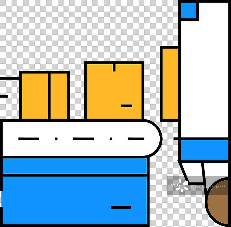 卡车批发图标的自动加载颜色图片素材