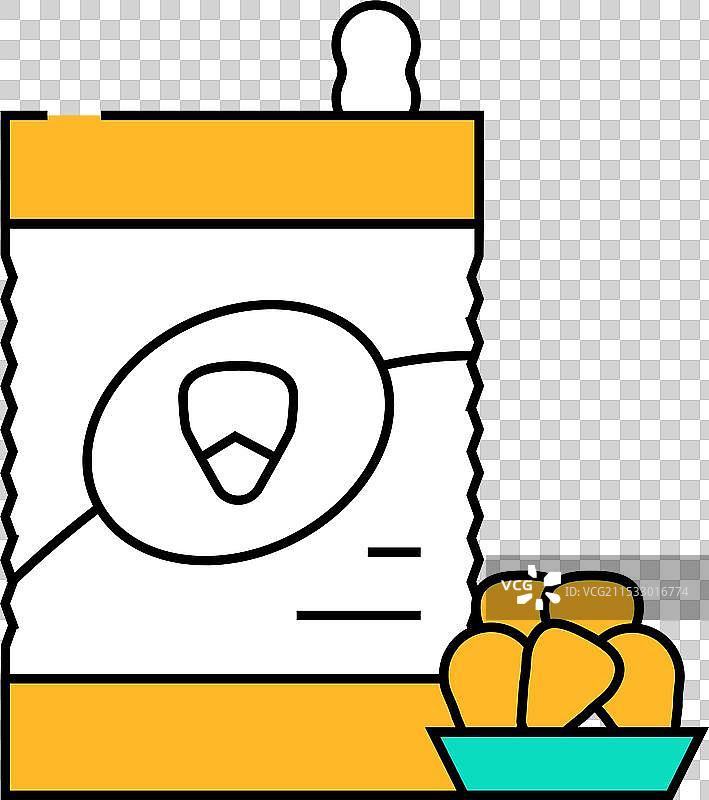 玉米无麸质图标 彩色图片素材